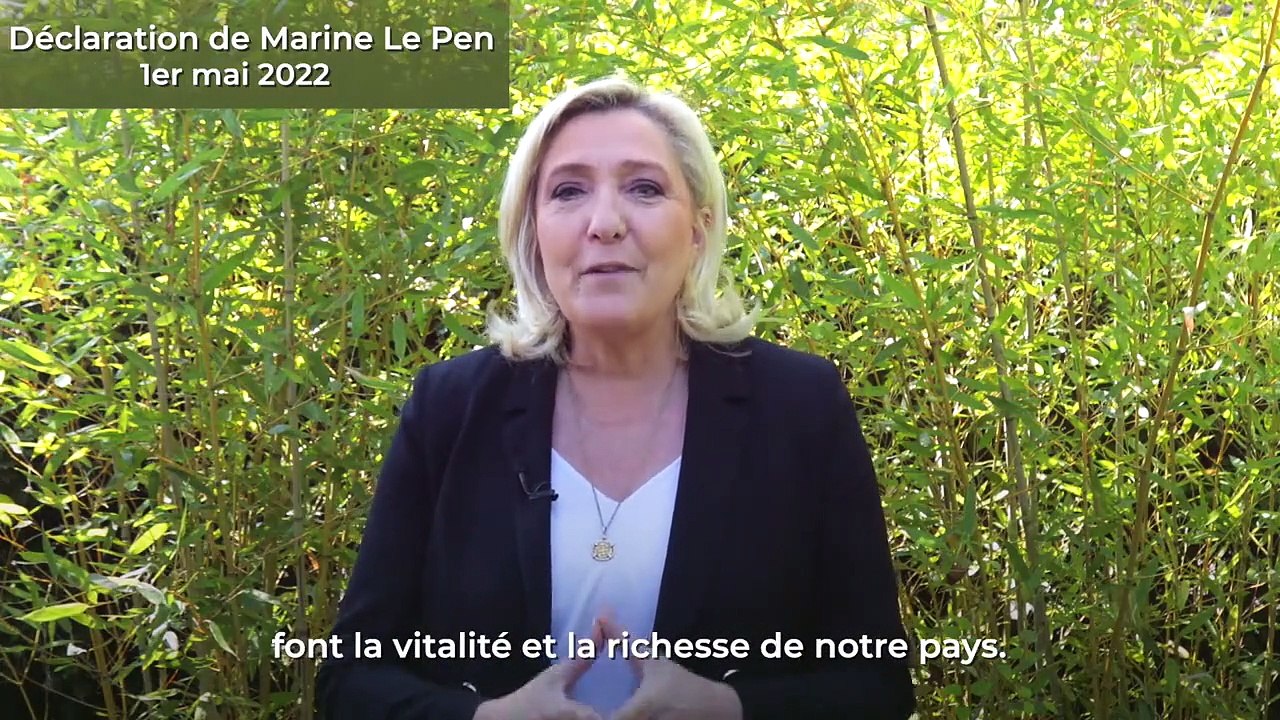 Absente pour la 1ère fois des célébrations du 1er Mai, Marine Le Pen s'exprime tout de même sur Twitter : "Avec un maximum de députés, je serai en mesure de protéger votre pouvoir d'achat"