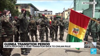 Guinea's coup leader proposes 3-year transition back to civilian rule
