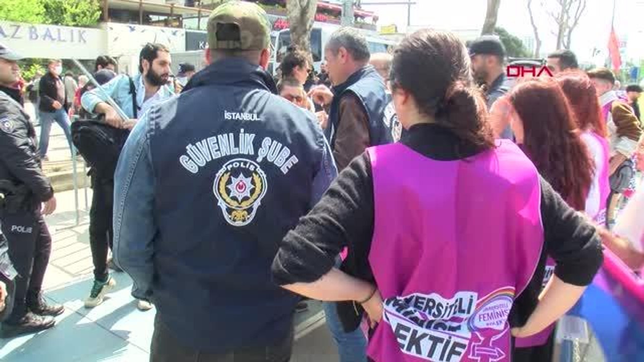 MALTEPE'DE 1 MAYIS MİTİNG ALANI GİRİŞİNDE GERGİNLİK