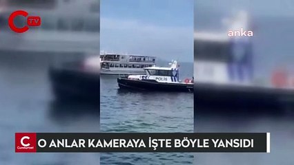 POLİS ADALAR BELEDİYESİ'NİN TEKNESİNİN MALTEPE'YE YANAŞMASINA İZİN VERMEDİ.