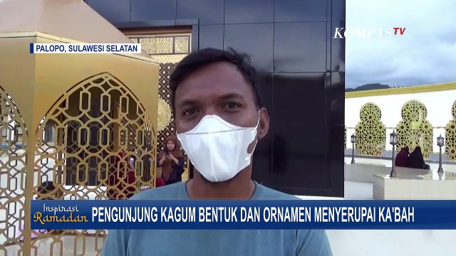 Masih Dalam Proses Pengerjaan, Replika Kabah di Masjid Agung Luwu Palopo Ramai Dikunjungi Warga