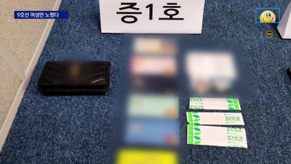출근길 9호선 여성만 노린 소매치기범 검거