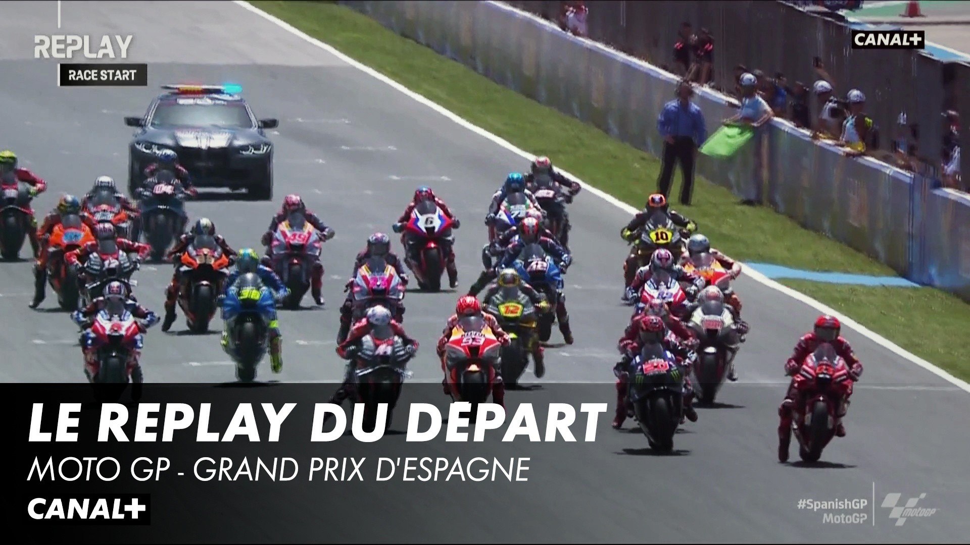 Le replay du départ - Grand Prix d'Espagne - MotoGP - Vidéo Dailymotion
