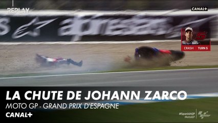 La chute de Johann Zarco - Grand Prix d'Espagne - MotoGP