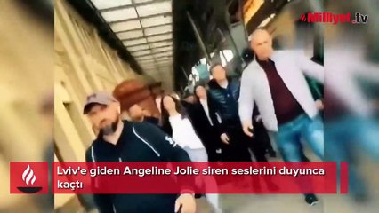Lviv'e giden Angeline Jolie siren seslerini duyunca kaçtı! Sürpriz ziyaret yankı uyandırdı