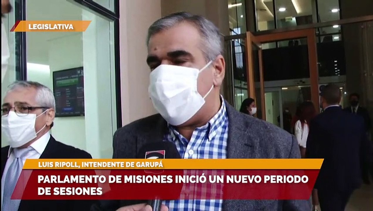 Luis Ripoll, intendente de Garupá - Parlamento de Misiones inició un nuevo periodo de sesiones