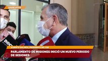 Alberto Galarza, presidente del CGE - Parlamento de Misiones inició un nuevo periodo de sesiones