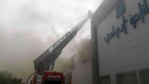Şanlıurfa'da iplik fabrikasında korkutan yangın