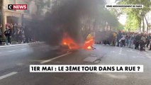 Manifestation du 1er mai : vitrines brisées et départs de feux, la marche ralentie