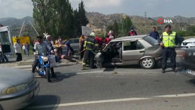Aydın-Denizli yolunda zincirleme kaza