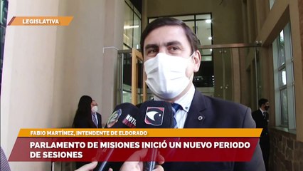 Fabio Martínez, intendente de Eldorado - Parlamento de Misiones inició un nuevo periodo de sesiones