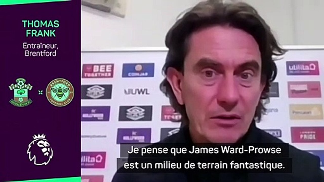 Thomas Frank : "Sur coup franc, seul Messi est meilleur que Ward-Prowse"