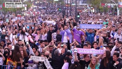 Real Madrid celebrate 35th Spanish La Liga title