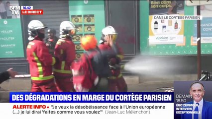Défilé du 1er-Mai: un pompier pris à partie et frappé, en marge du cortège parisien