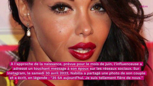Nabilla enceinte : son message romantique à Thomas Vergara