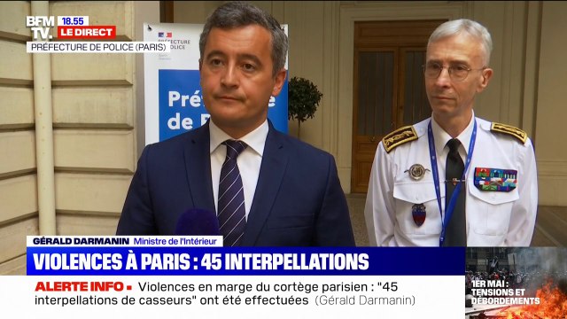 Gérald Darmanin: Au lieu de s'en prendre aux fonctionnaires de la République, monsieur Mélenchon devrait soutenir les policiers