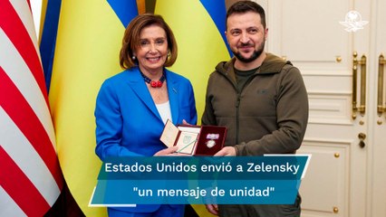 "EU apoyará a Ucrania hasta la victoria": Nancy Pelosi en visita sorpresa a Kiev