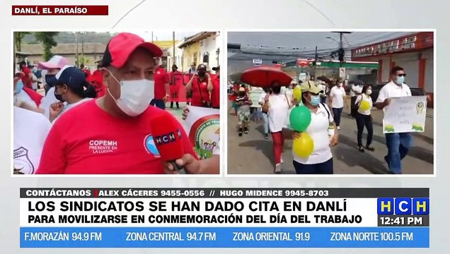 ¡A nivel nacional! Sindicatos y diferentes gremios recorrieron calles hondureñas este Día del Trabajador