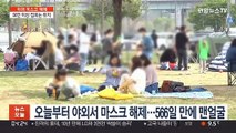 야외 마스크 해제…50인 이상 집회·공연시엔 써야