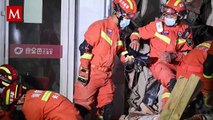 Detienen a 9 tras derrumbe de un edificio en China; van 6 personas rescatadas