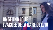 Ukraine: Angelina Jolie évacuée de la gare de Lviv