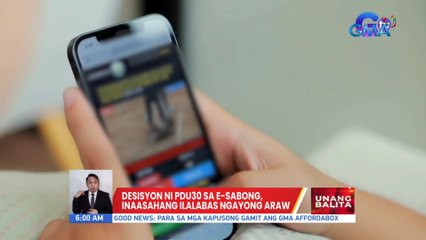 Desisyon ni PDu30 sa e-sabong, inaasahang ilalabas ngayong araw | UB