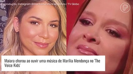 'The Voice Kids': Maiara 'desaba' com música cantada no velório de Marília Mendonça. Vídeo