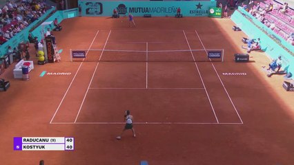 Impressive Raducanu sweeps past Kostyuk in Madrid