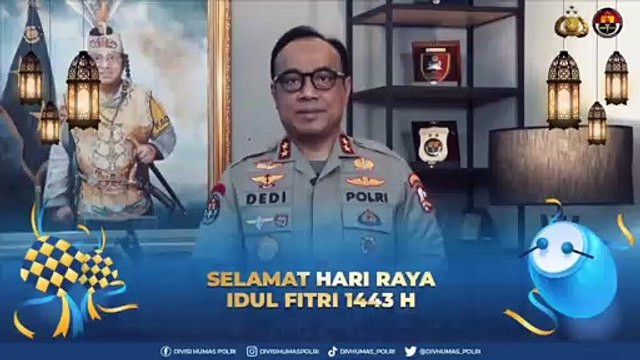 Ucapan Selamat Hari Raya Idul Fitri Kadiv Humas Polri