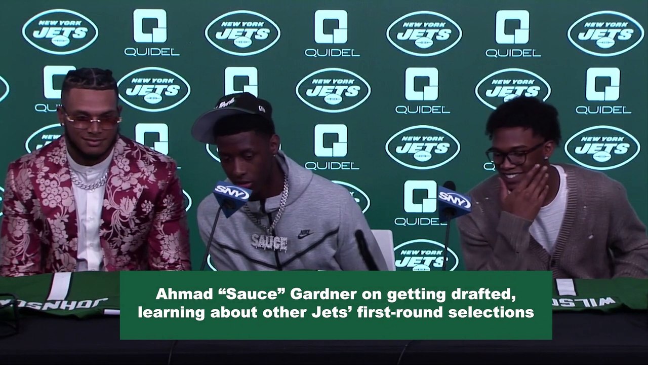 Ahmad "Sauce" Gardner on Getting Drafted By Jets video Dailymotion