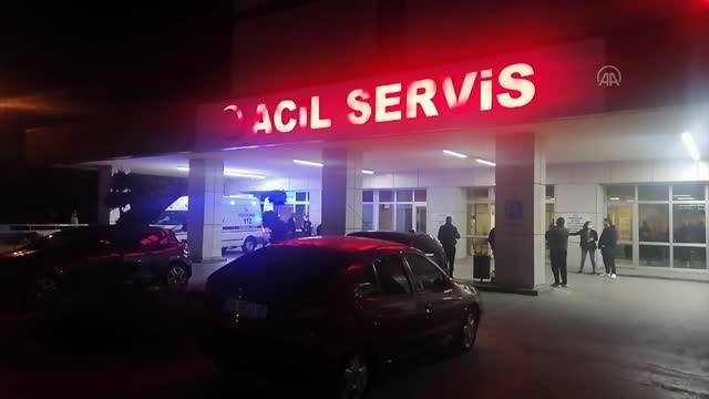 Bariyere çarpan hafif ticari araçta sürücü ile eşi yaralandı