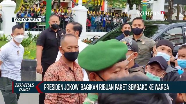 Sambil Mudik, Presiden Joko Widodo Kunjungi Teras Malioboro DIY & Bagi 3.000 Paket Sembako