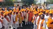 Everywhere saffron flags, saffron safa and Parashuram's cheers