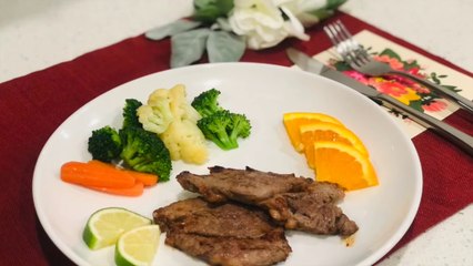 Excellent tenderloin with orange & lime - NO NEED TO IRON CAST