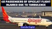 Spicejet flight caught in severe turbulence while landing, 40 passengers injured | Oneindia News