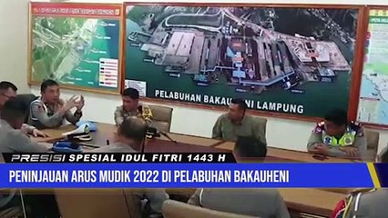 Karoprovos Polda Lampung Meninjau Pos Pelayanan Terpadu Di Pelabuhan Bakauheni