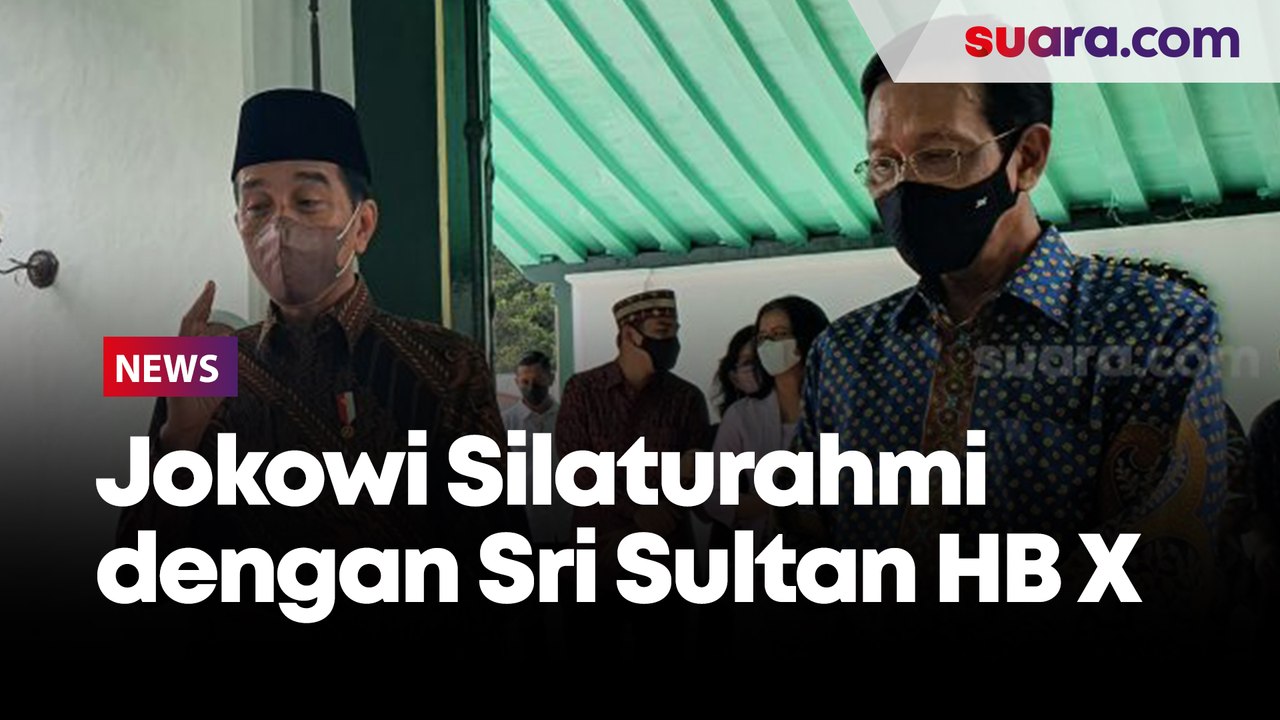Lebaran di Jogja, Jokowi Bersama Keluarga Silaturahmi dengan Sri Sultan HB X