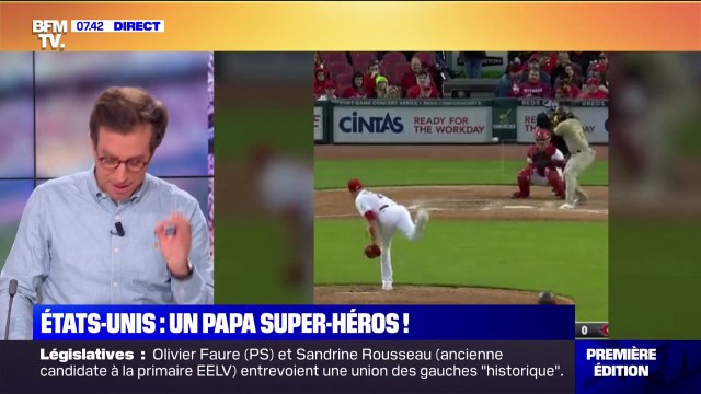 États-Unis: lors d'un match de baseball, un papa rattrape une balle perdue arrivée dans les gradins