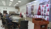 ŞANLIURFA - Cumhurbaşkanı Erdoğan, operasyonlarda ve hudut hattında görevli birlik komutanlarına hitap etti