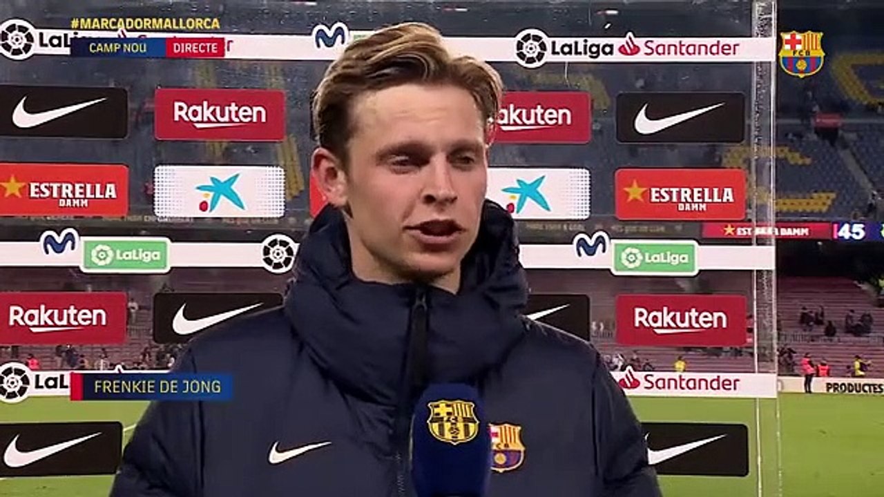 Las declaraciones de Frenkie de Jong después de ganar al Mallorca / FCB
