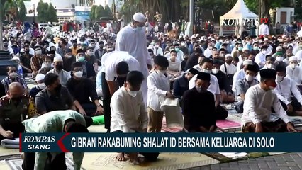 Download Video: Usai Salat Id Bersama Keluarga di Balai Kota Solo, Gibran Rakabuming Bagi-bagi THR!