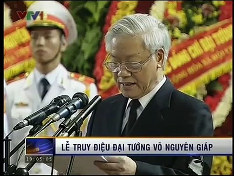 VTV1 - THỜI SỰ 19h (13/10/2013): LỄ TRUY ĐIỆU ĐẠI TƯỚNG VÕ NGUYÊN GIÁP
