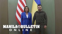 Nancy Pelosi meets Volodymyr Zelensky during unannounced visit to Kyiv