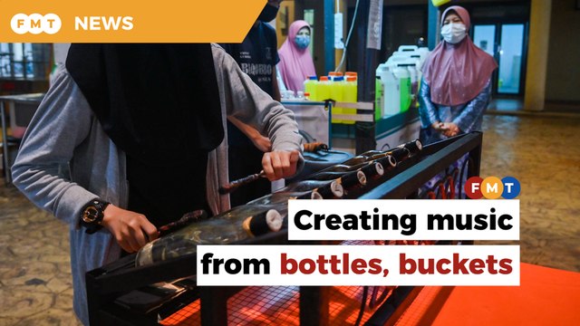 B40 kids in Lembah Subang create music using recycled materials