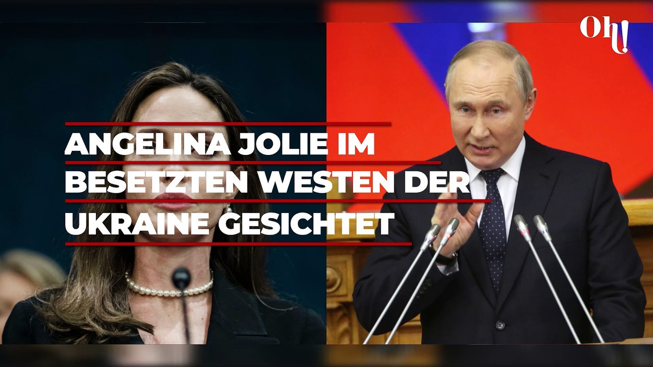 Krieg in der Ukraine: Angelina Jolie im besetzten Westen des Landes gesichtet
