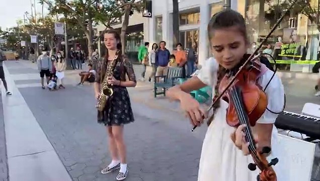 MY COUSIN from UKRAINE joins me _ A Thousand Years - Christina Perri - Violin & SAX Cover