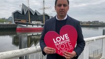 Scottish Labour leader, Anas Sarwar on the local election campaign trail
