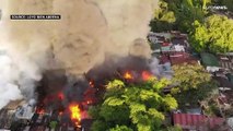 ثمانية أشخاص بينهم ستة أطفال قضوا في حريق في حيّ فقير في الفلبين