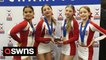 UK cheerleaders win gold for England - making them the best in the WORLD