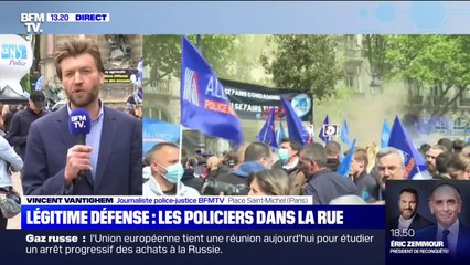 Légitime défense: des policiers manifestent à Paris